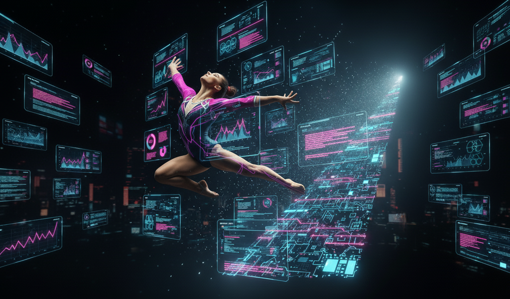Gymnast and data becoming organized
